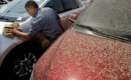 Fenomen meteorologic ciudat la Apahida! A plouat cu&nbsp;nisip