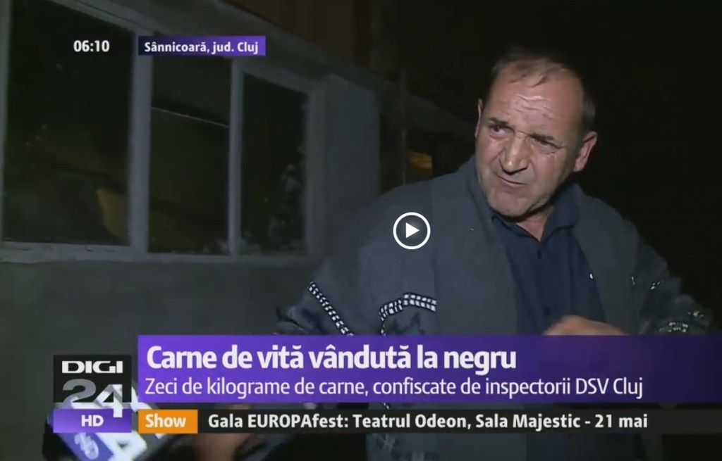 Vezi cine e bărbatul din Sânnicoară care este acuzat că vindea carne procesată în condiți incredibile. Animalele erau sacrificate cu ajutorul unui tractor