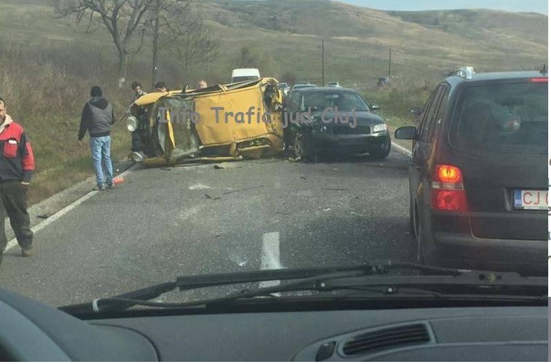 Accident grav la Apahida. Drumul spre Mociu devine un drum al&nbsp;morții